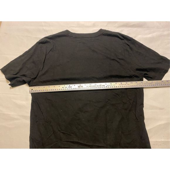 Guess Shirt Mens Medium Black Los Angeles Triangle Graphic Logo - Picture 3 of 5